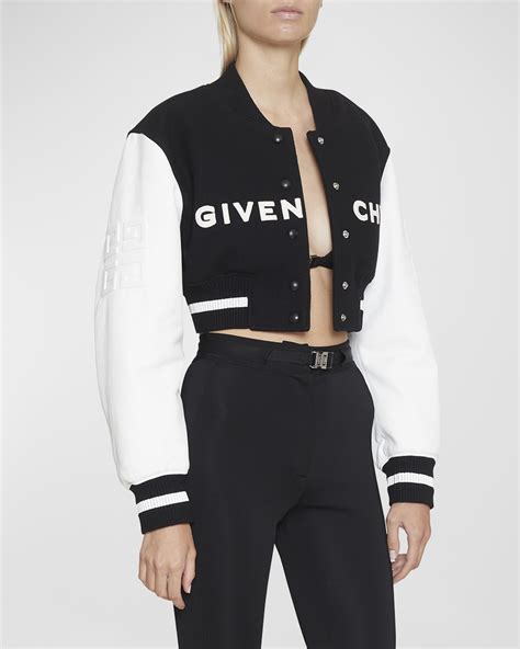 givenchy cropped bomber jacket|GIVENCHY Cropped satin bomber jacket .